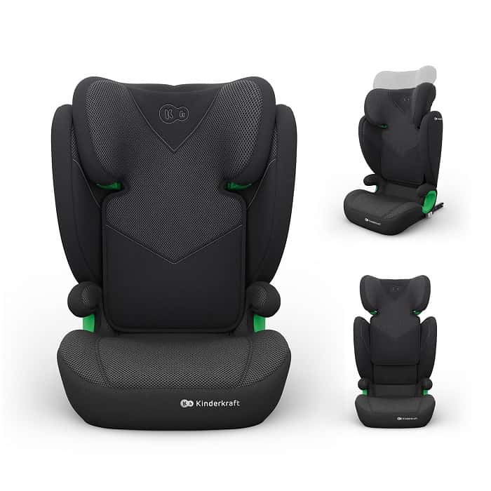 Kinderkraft Autositz JUNIOR FIX 2 PLUS Schwarz