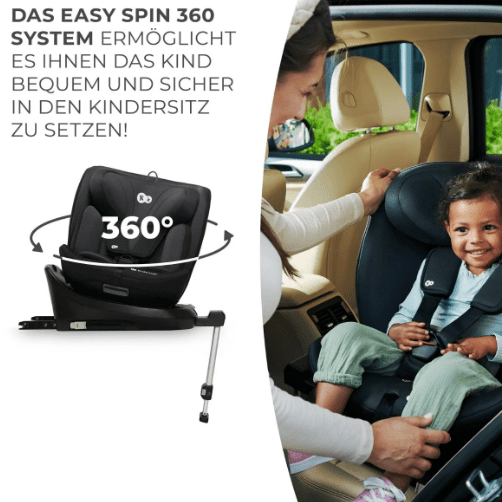 Kinderkraft Autositz I-360 i-Size schwarz Kinderkraft Autositz I-360 i-Size schwarz