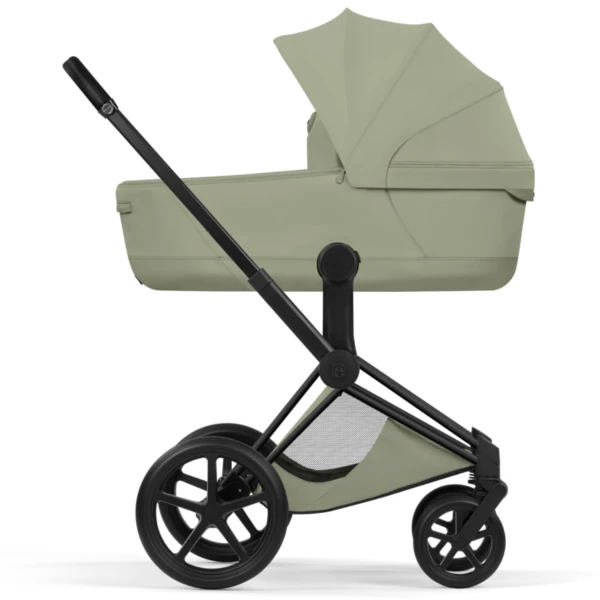  Cybex Priam Style Kinderwagen Set 3in1 Matt Black / Sage Green inkl. Cloud T Plus Sage Green