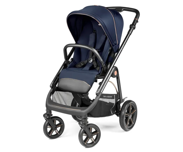 PEG Veloce TC Kombikinderwagen Blue Shine inkl. Culla Flex Babywanne Blue Shine