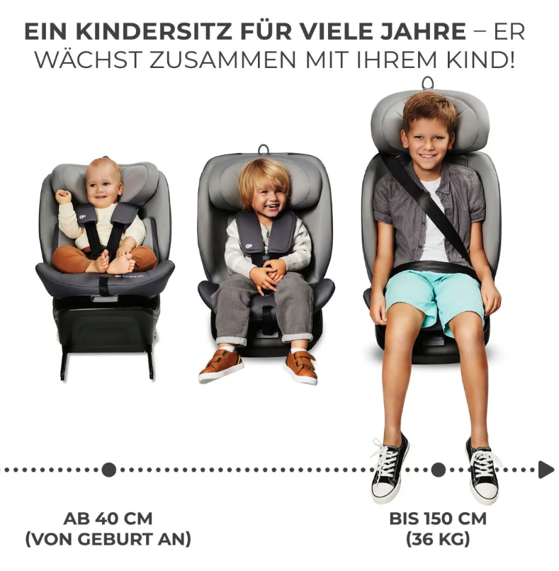 Kinderkraft Autositz I-GROW i-Size schwarz Kinderkraft Autositz I-GROW i-Size schwarz