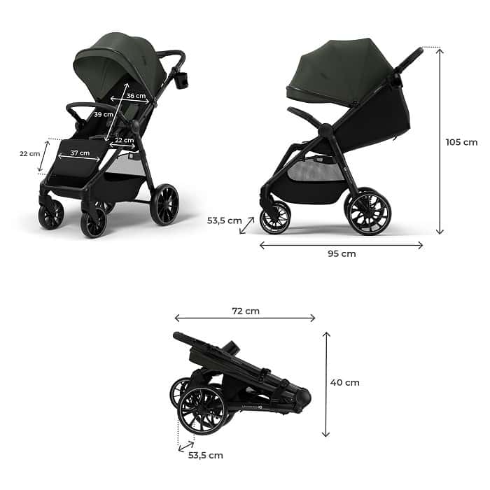 Kinderkraft Buggy GRANDE 2 Grün