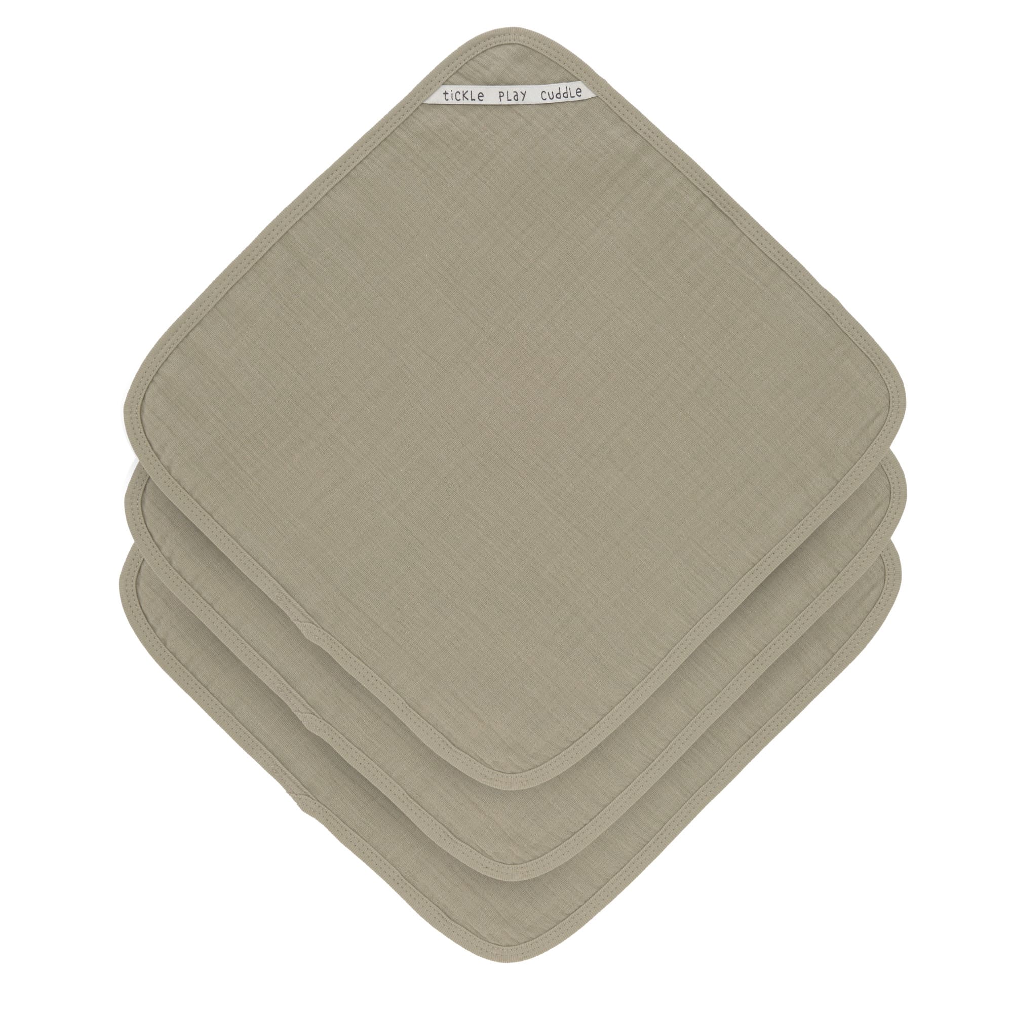 Lässig Waschlappen aus Mull (3 Stk) - Muslin Washcloth