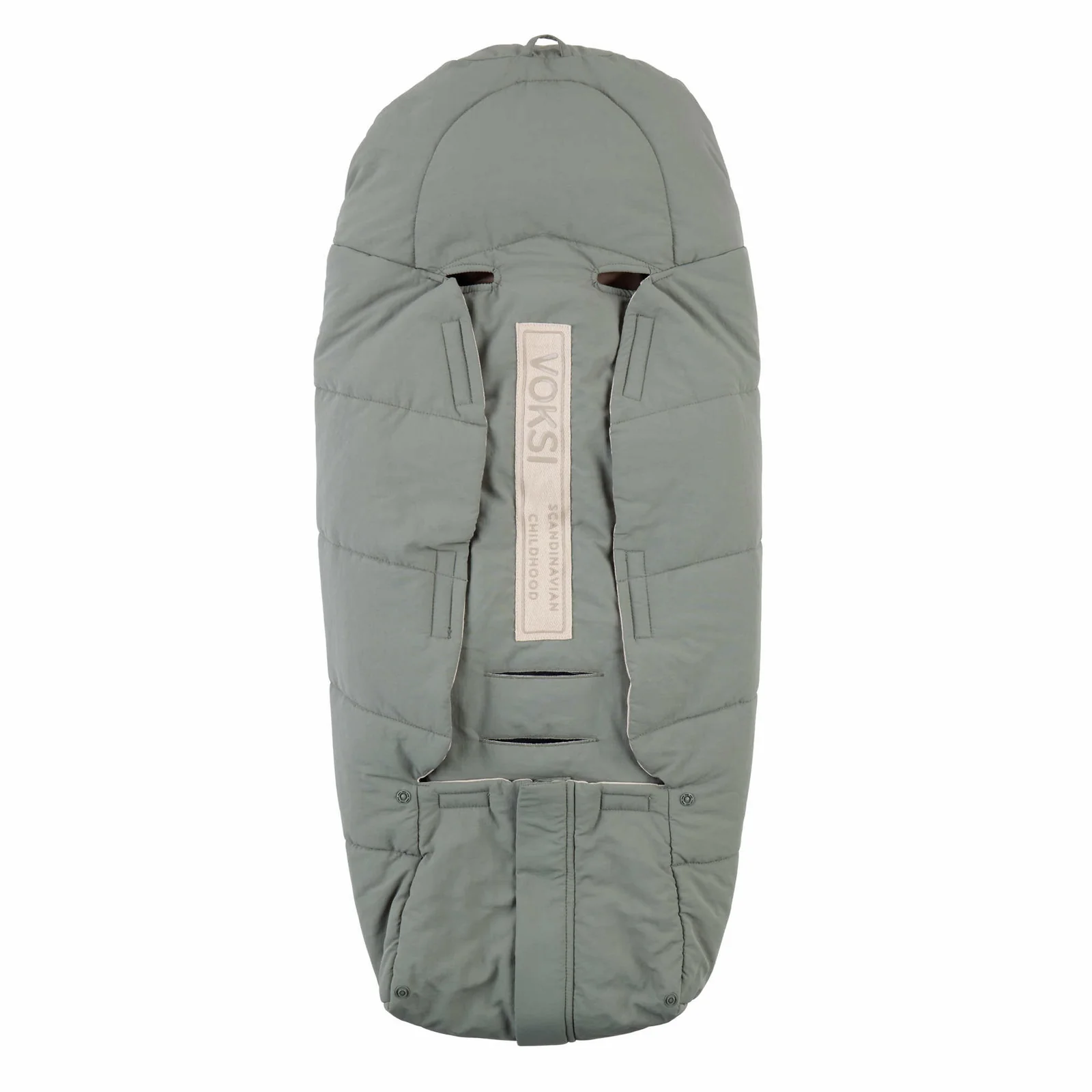 VOKSI Move Light Fußsack für Babyschale Meadow Green
