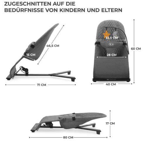 Kinderkraft Babywippe MIMI grau