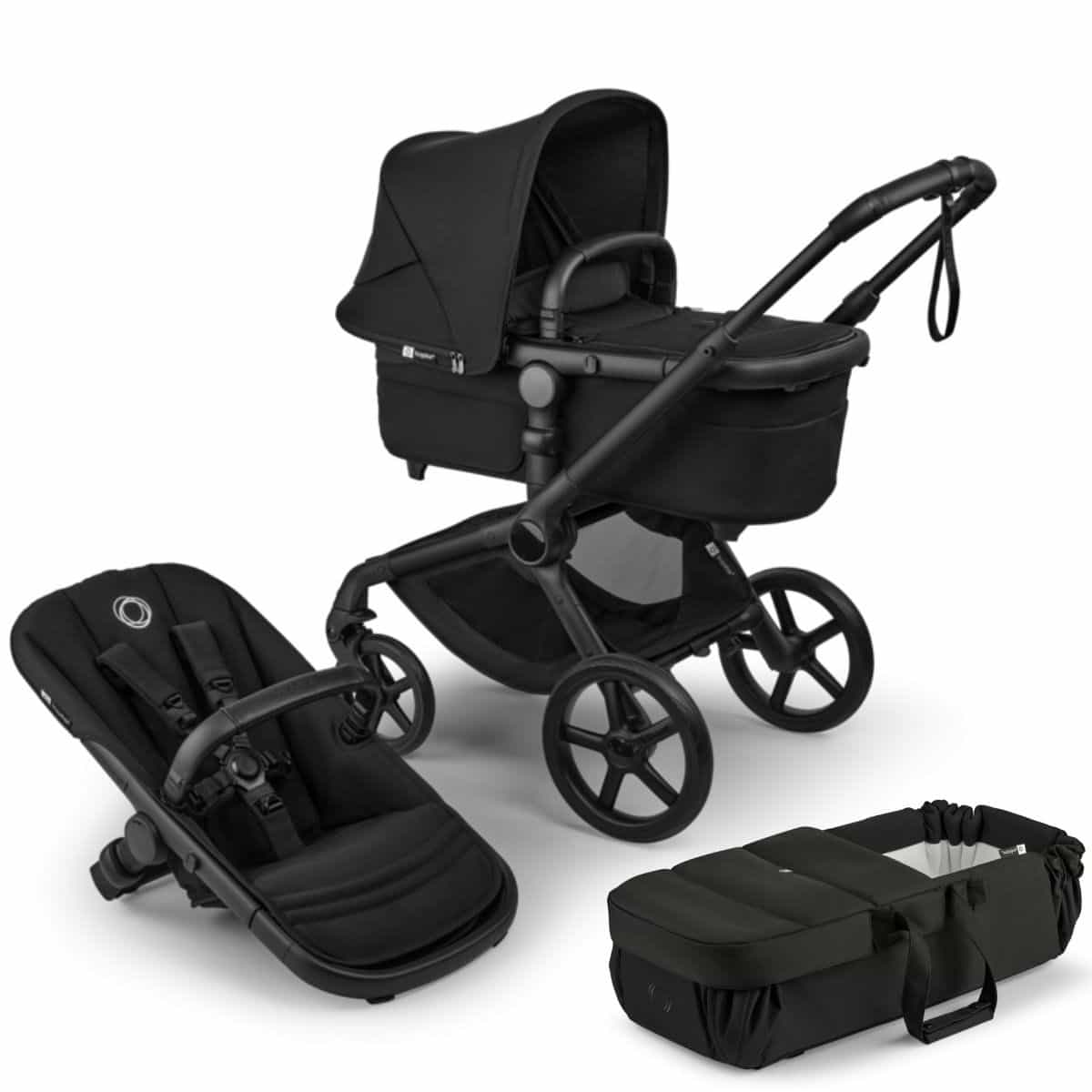Bugaboo Fox5 Renew Kombikinderwagen Heritage Black inkl. gratis Babynest