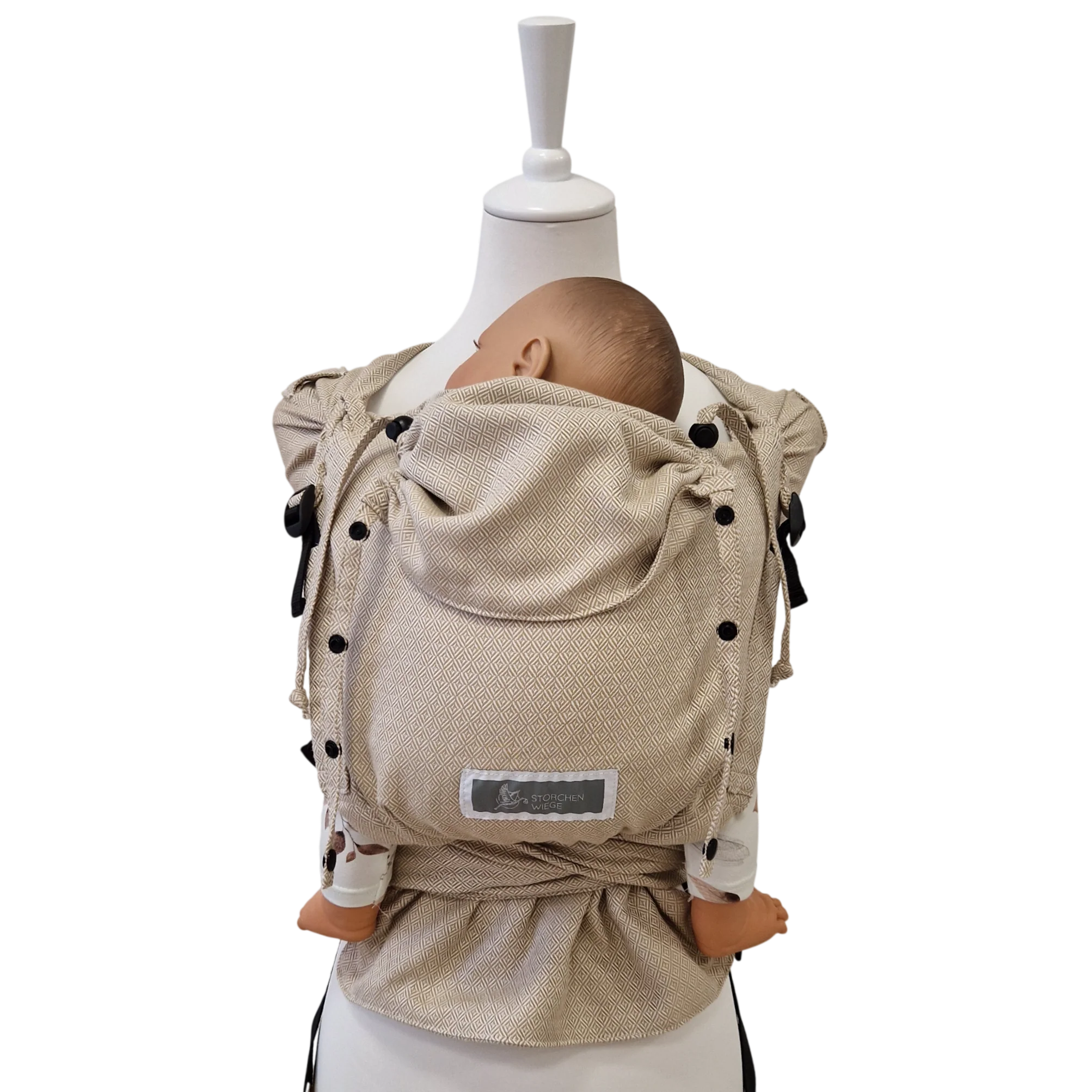 Storchenwiege Wrap Baby Carrier Bondima Babytrage natur
