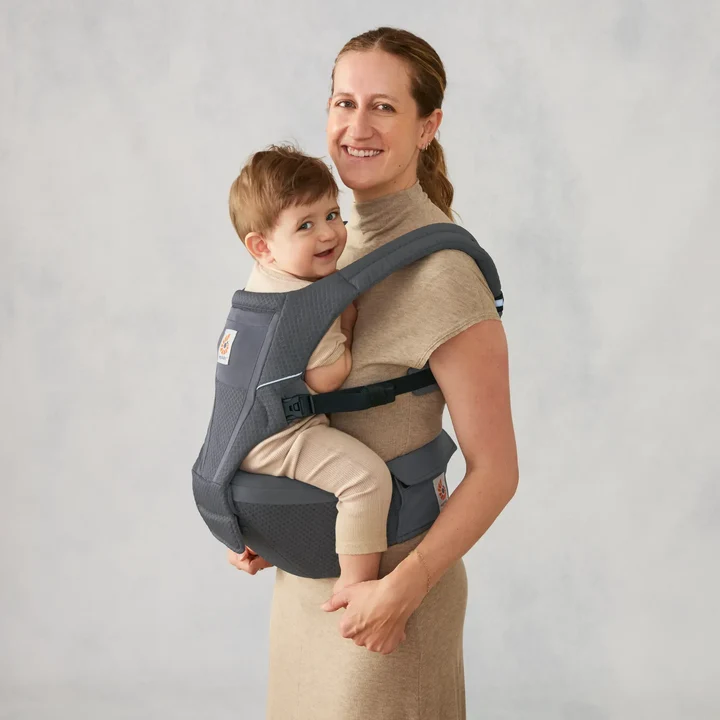 Ergobaby Alta Hüftsitz Babytrage Graphite Grey