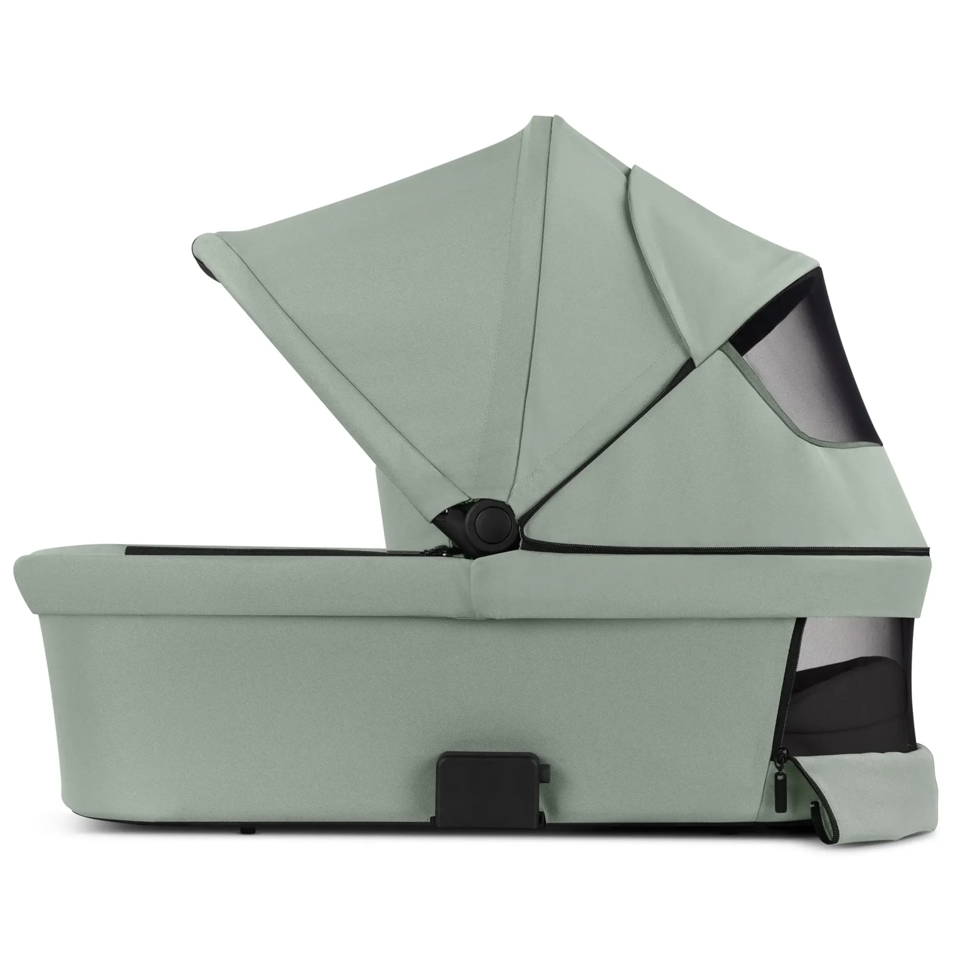 babywanne mit geöffneten belüftungslöchern im verdeck und in der babywanne in pastellgrün babywanne mit geöffneten belüftungslöchern im verdeck und in der babywanne in pastell grün