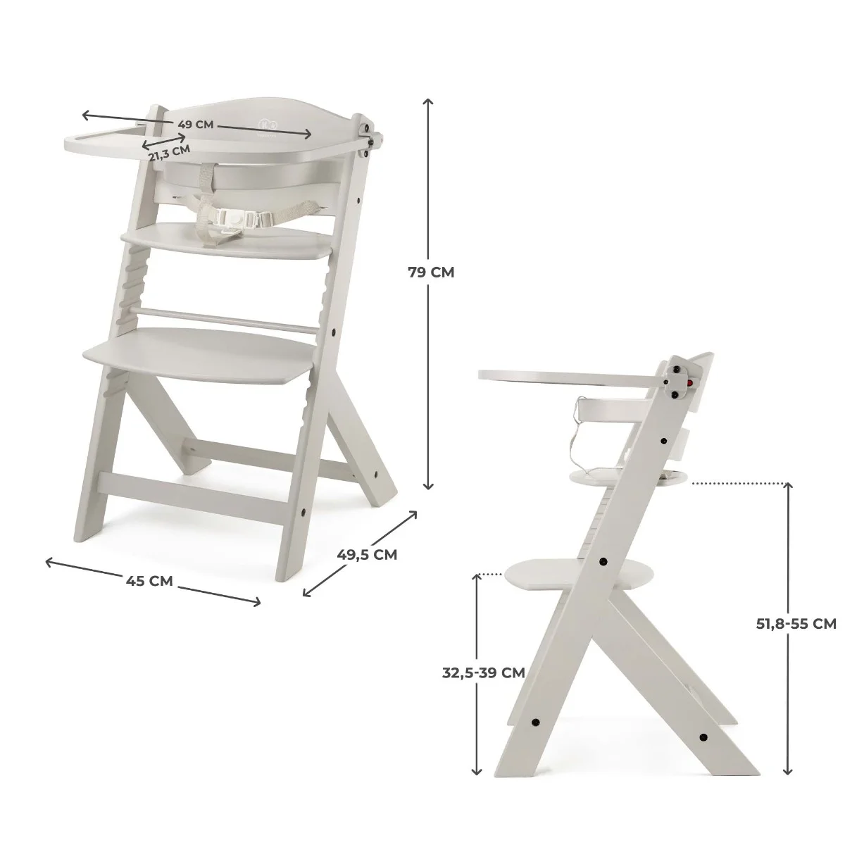 Kinderkraft Hochstuhl Enock beige