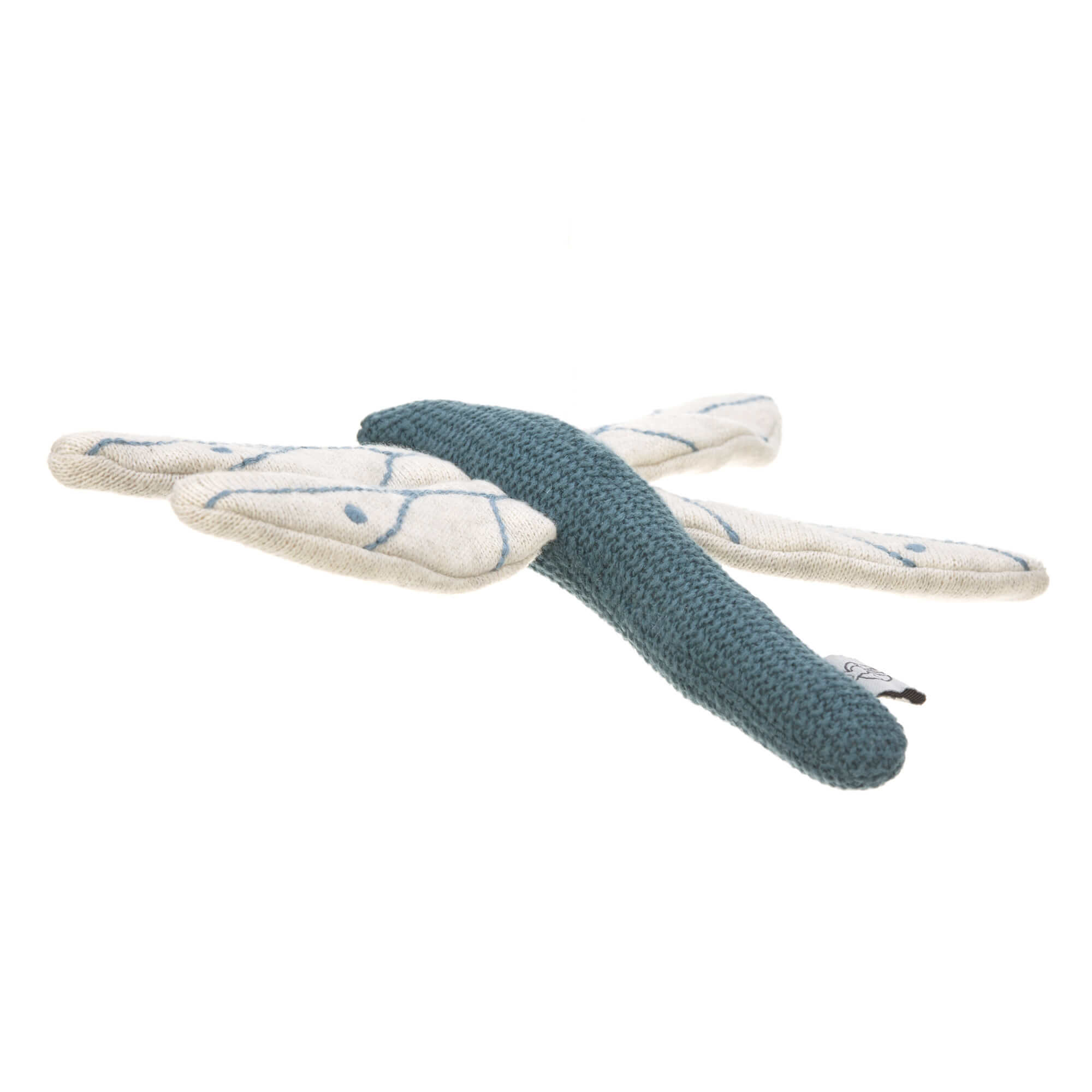 Lässig Kuscheltier mit Rassel & Knisterpapier - Knitted Toy Dragonfly blue Lässig Kuscheltier mit Rassel & Knisterpapier - Knitted Toy Dragonfly blue
