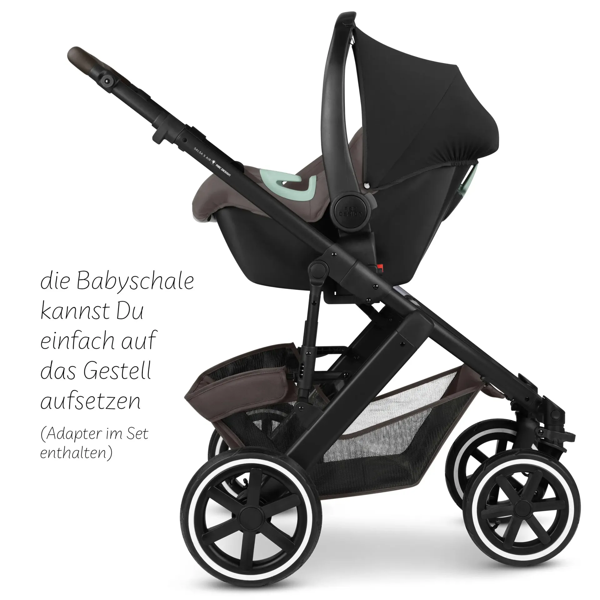 kinderwagengestell mit montierter babyschale kinderwagengestell mit montierter babyschale