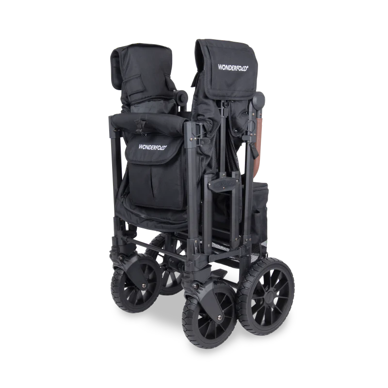 Wonderfold W2 Luxe Pro KinderVan 2-Sitzer - Schwarz