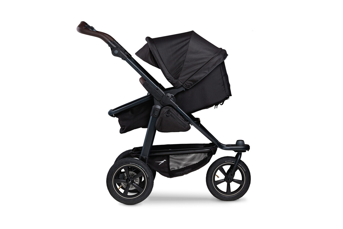 TFK Mono 2 Kombikinderwagen inkl. gratis Wickelrucksack Lufträder - schwarz