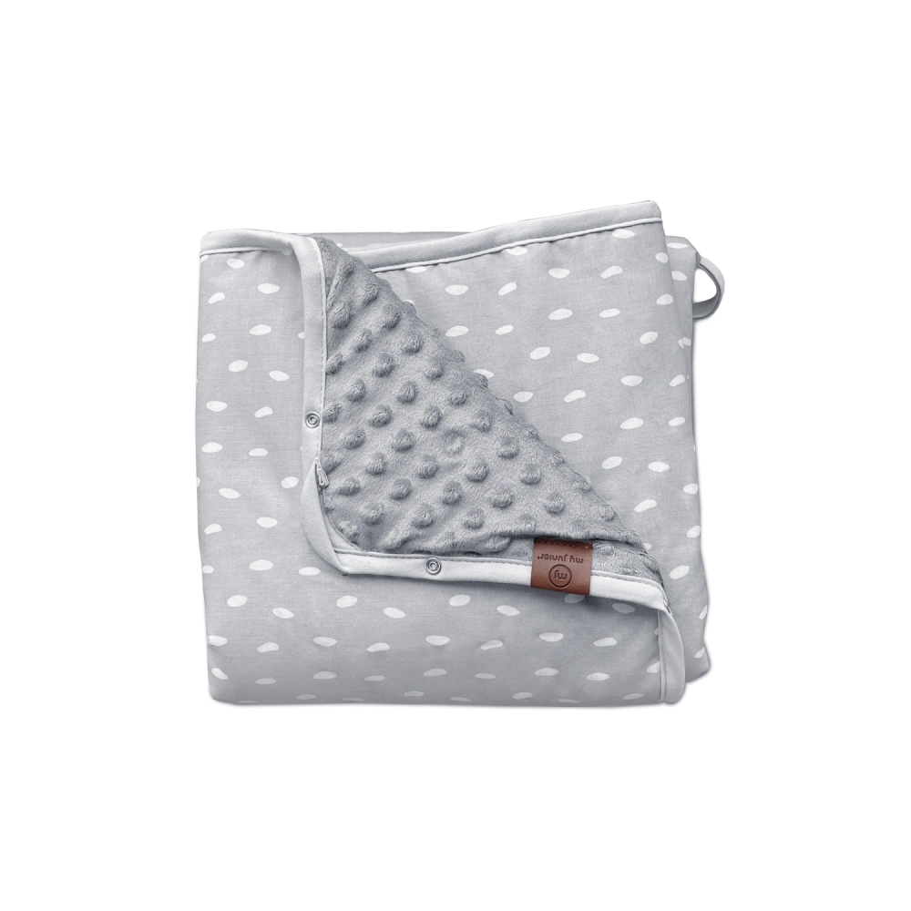 my junior Babydecke 3in1 Silver Dots Grey