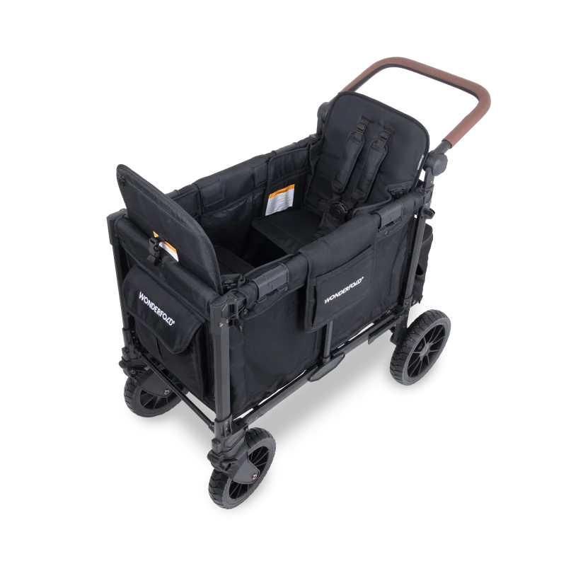 Wonderfold W2 Luxe Pro KinderVan 2-Sitzer - Schwarz