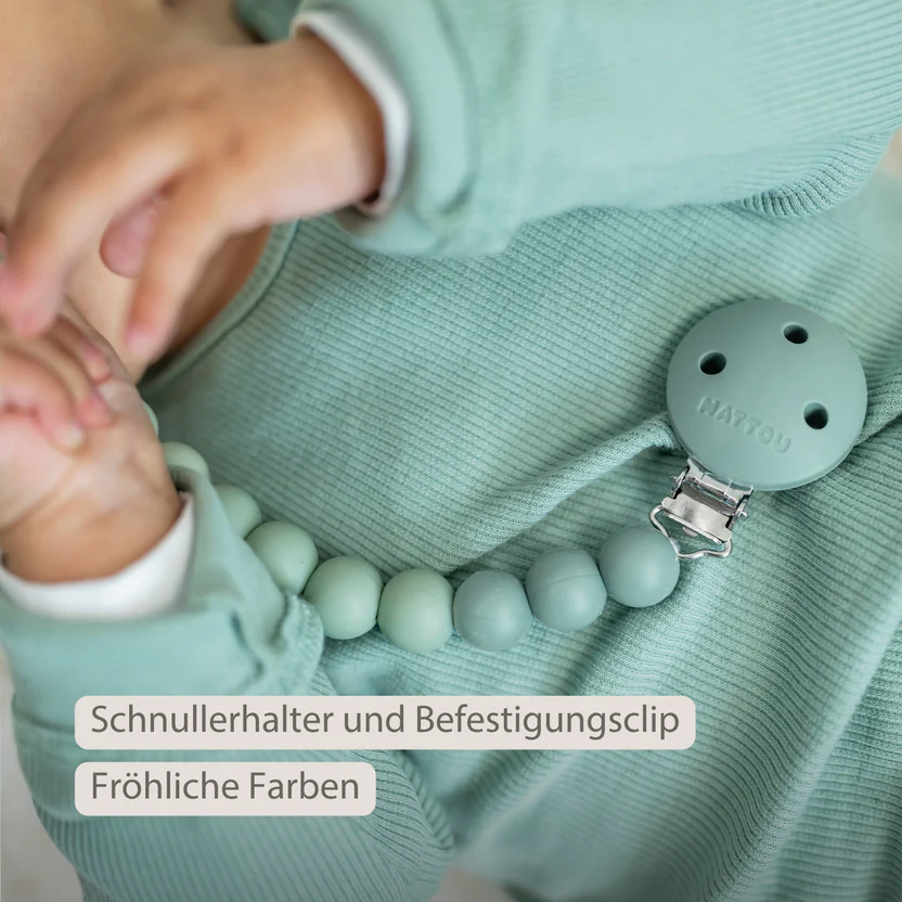 Nattou Schnullerkette Grün