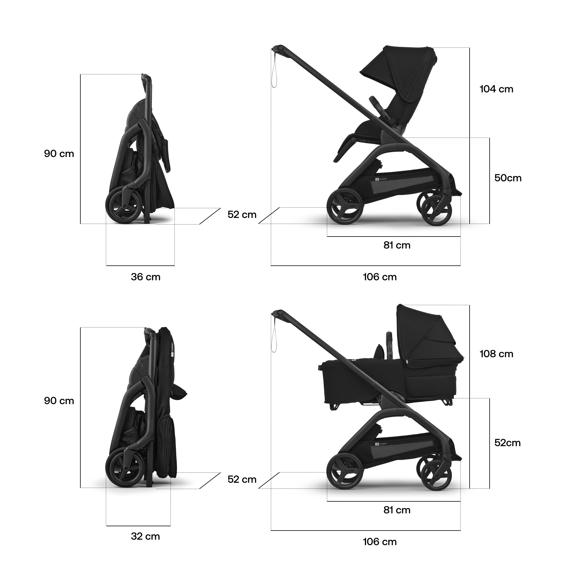 Bugaboo Dragonfly Plus Kinderwagen Forest Green