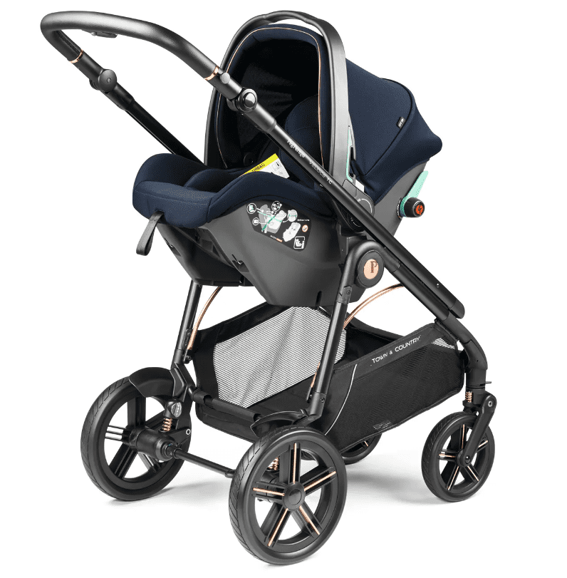 Peg Perego 3in1 Kombikinderwagen Veloce TC Brio inkl. Babyschale Primo Viaggio SLK - Blue Shine