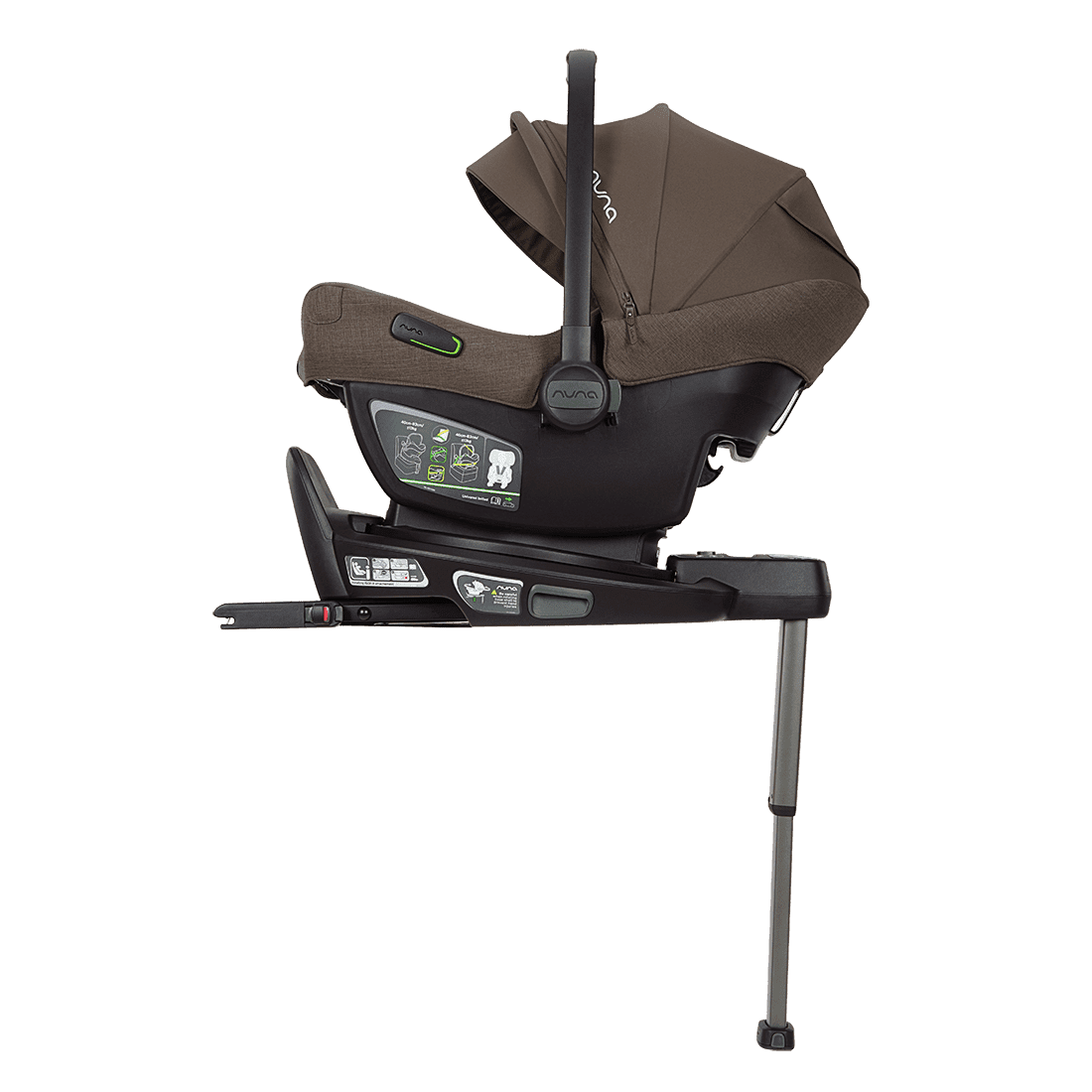 Nuna MIXX next 4in1 Kinderwagen Set Chestnut inkl. Pipa Next Chestnut, Base Next und gratis Zubehör