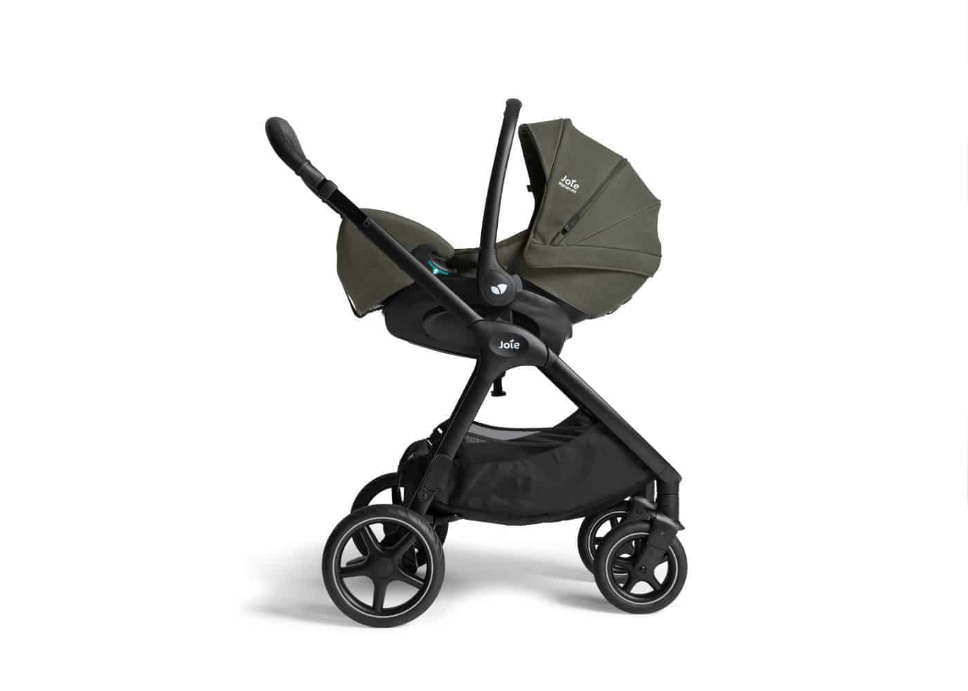 Joie Signature Vinca 4in 1 Kinderwagen Set Evergreen inkl. i-Level Pro Evergreen + Base Encore