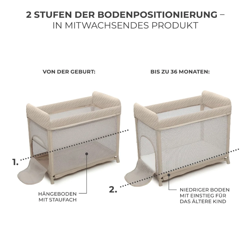 Kinderkraft Reisebett MOON DREAM beige