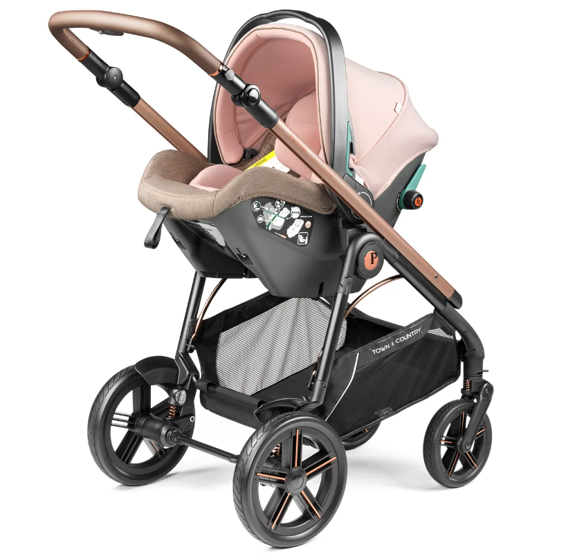 Peg Perego 3in1 Kombikinderwagen Veloce TC Brio inkl. Babyschale Primo Viaggio Lounge - Mon Amour