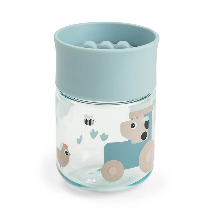 Done by Deer Lerntasse 360° Tiny Farm Blau  
