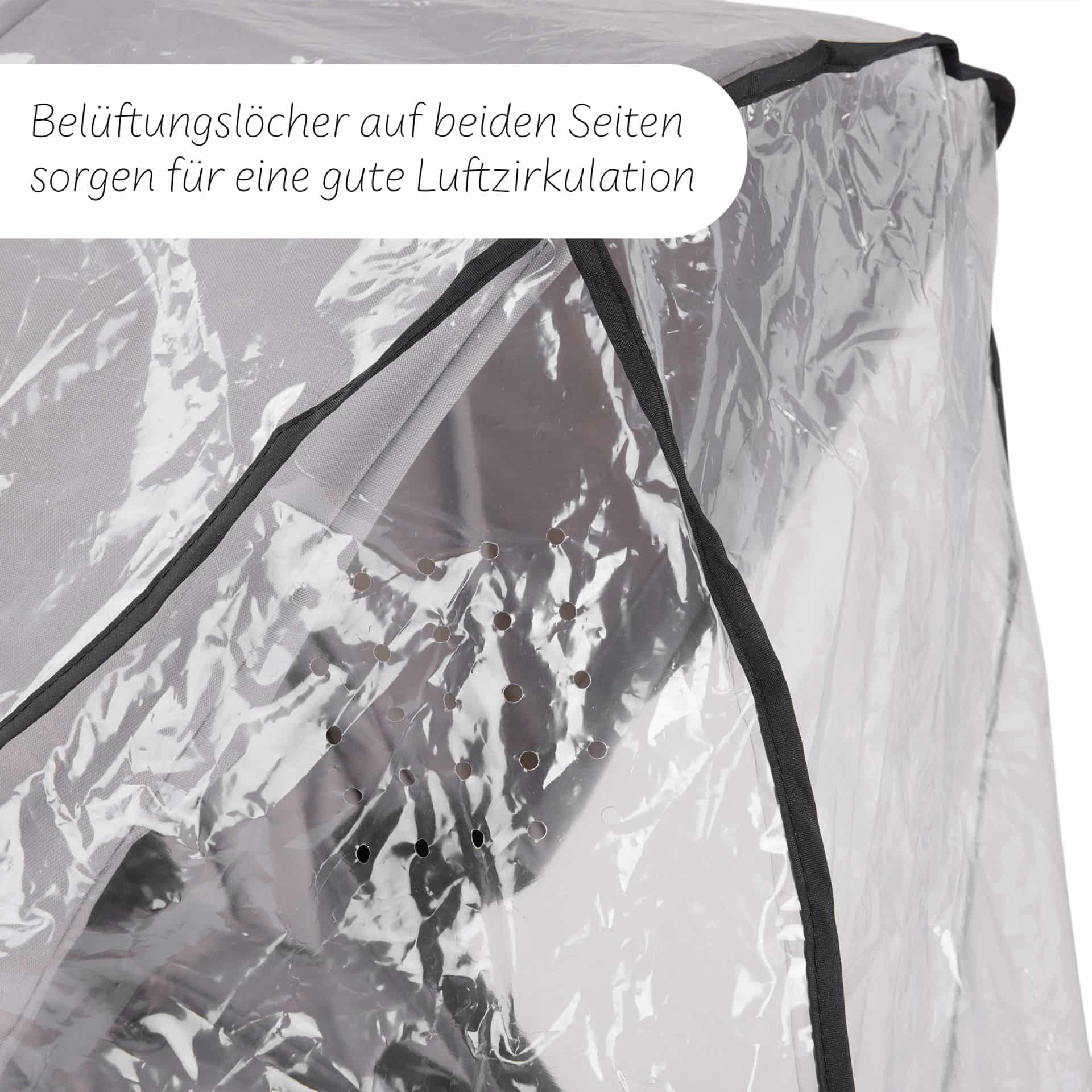 abc transparentes Regenverdeck obere ansicht abc transparentes Regenverdeck obere ansicht