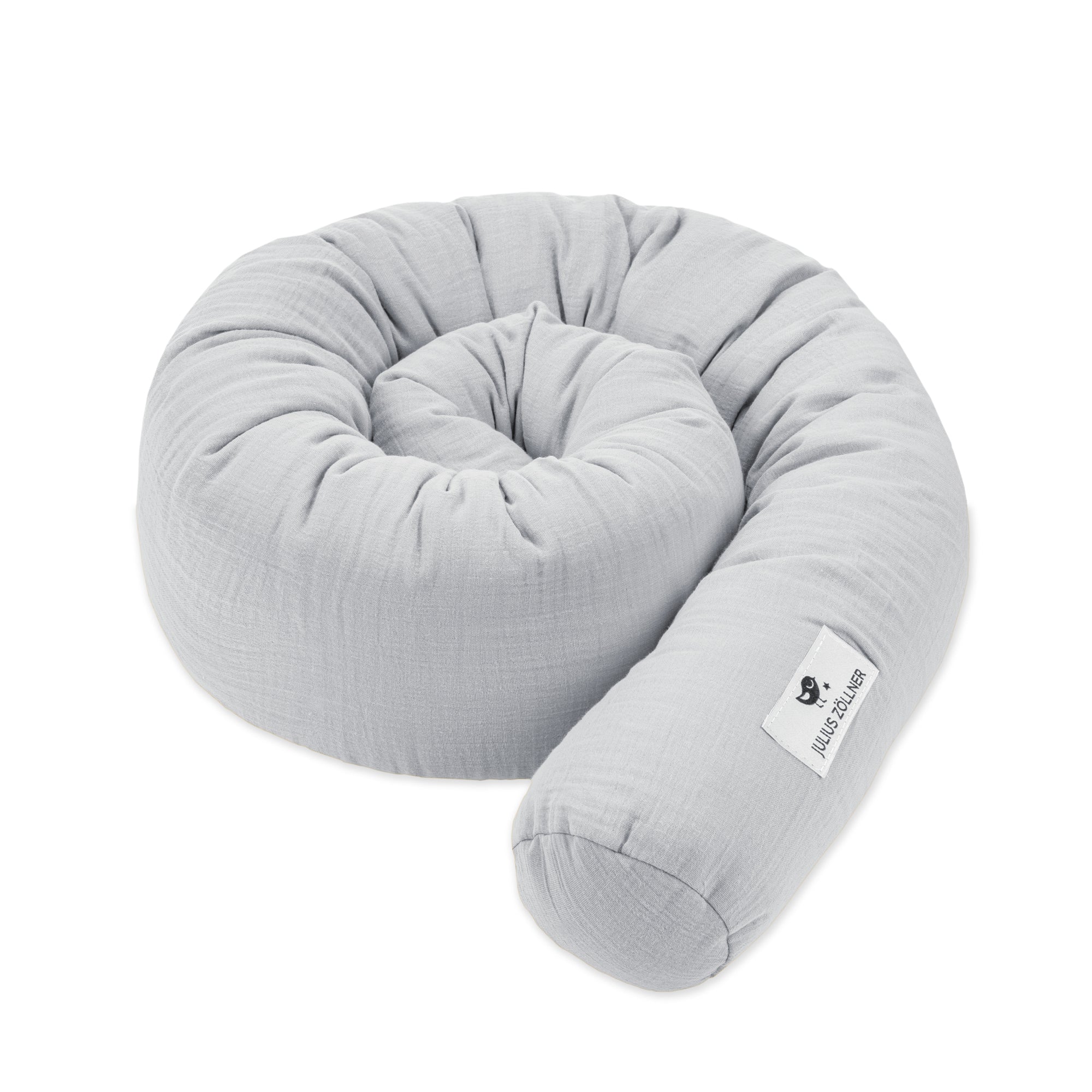 personalisierte Bettschlange Musselin 180cm mit Namen – grau 1 – personalisierte Bettschlange Musselin 180cm mit Namen grau 1 bei babybrands.de kaufen ✓ sicher, einfach & bequem online bestellen ✓