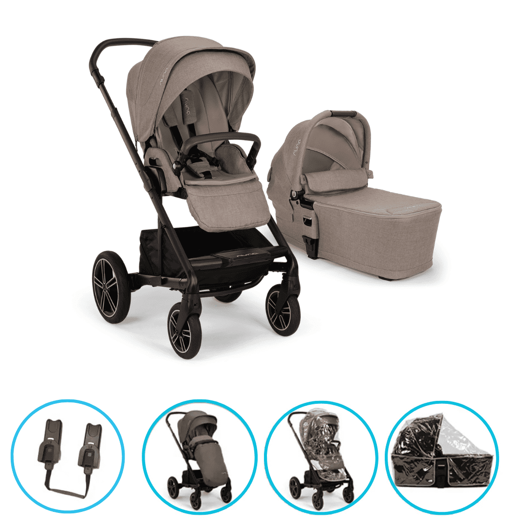 Nuna MIXX next 2in1 Kinderwagen Cedar inkl. gratis Zubehör 
