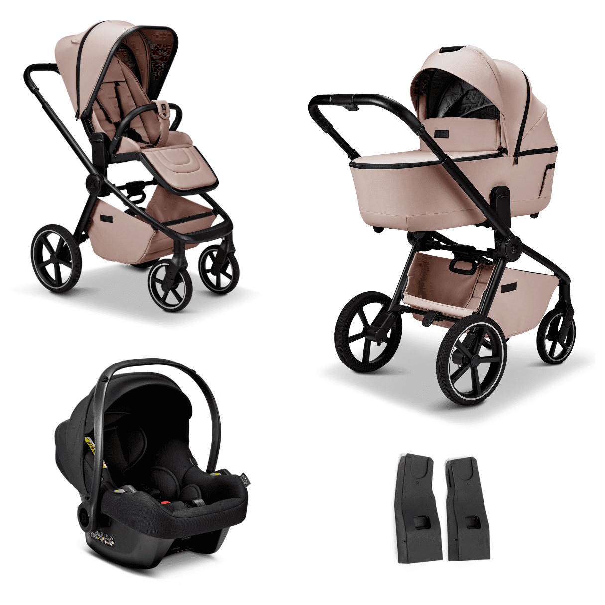 Moon RESEA 2.0 Kombikinderwagen sand 3in1 Set inkl. Babyschale 