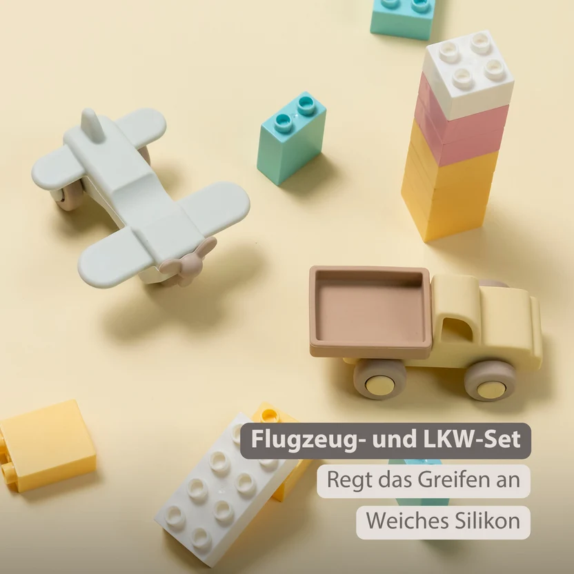Nattou Silikon Lastwagen und Flugzeug