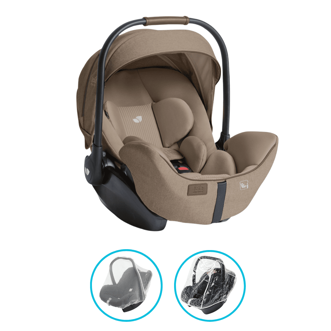 Joie Signature i-Level Pro Babyschale Sandstone und GRATIS Zubehör