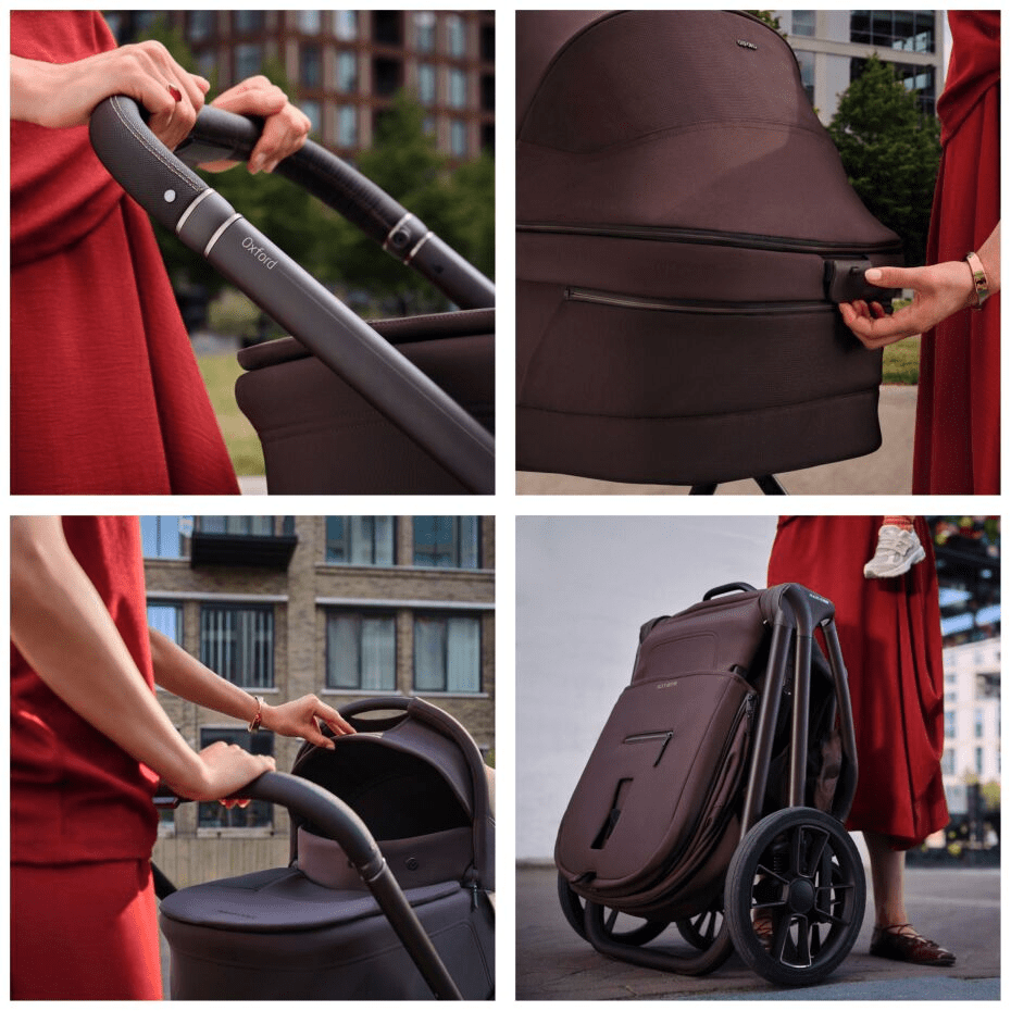 Maxi Cosi Oxford + 5in1 Kinderwagen-Set Moon Graphite inkl. Babyschale Moon Graphite und Base