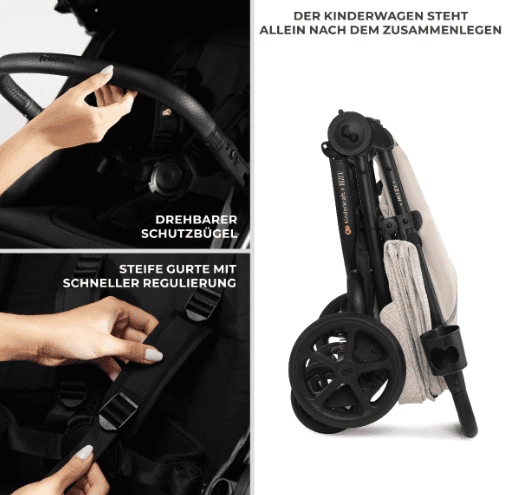 Kinderkraft x BIZUU Mitzy Buggy whisper dune
