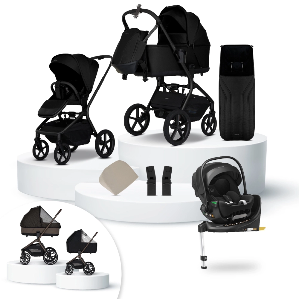 my junior MAVI Kinderwagen-Set 16-teilig Pure Black