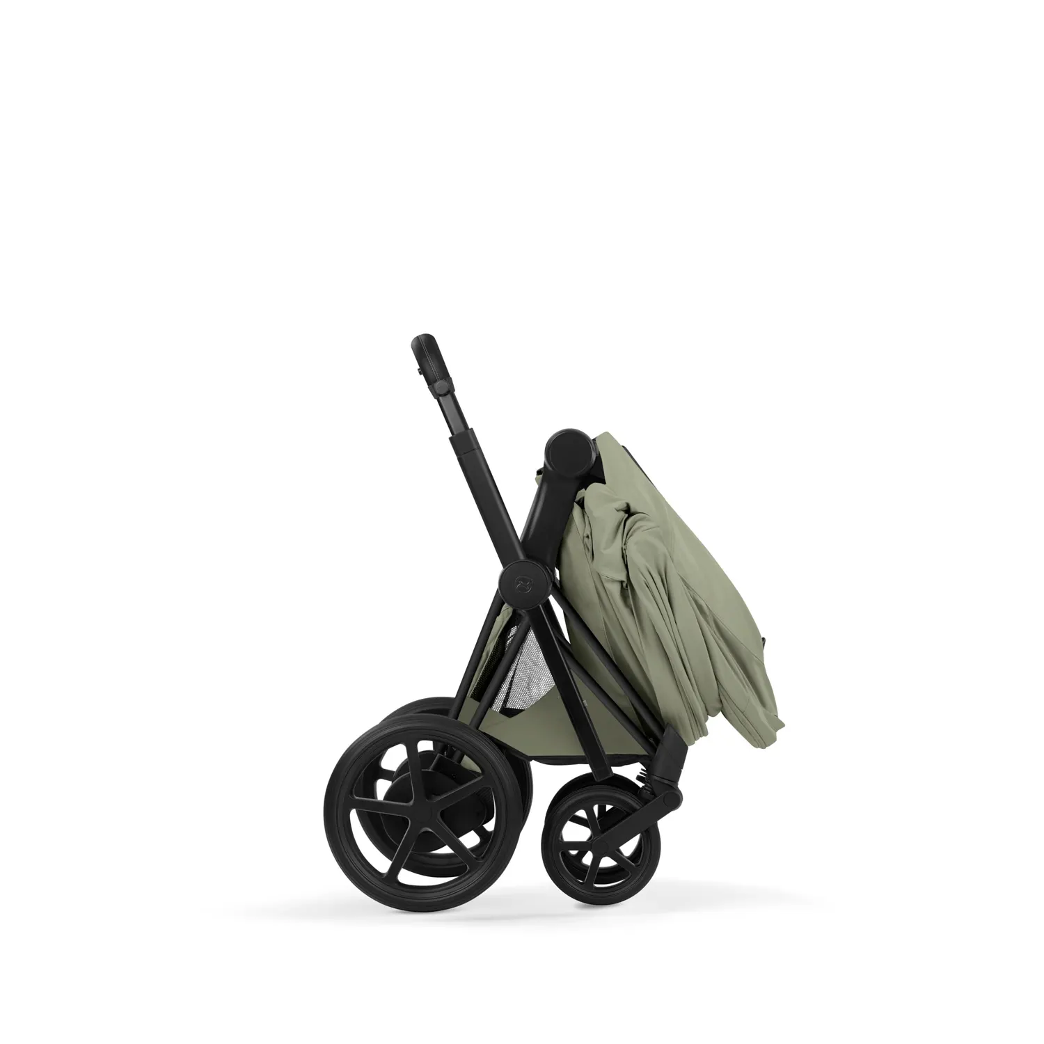 Cybex Priam Style Kinderwagen Set 3in1 Matt Black / Sage Green inkl. Cloud T Plus Sage Green