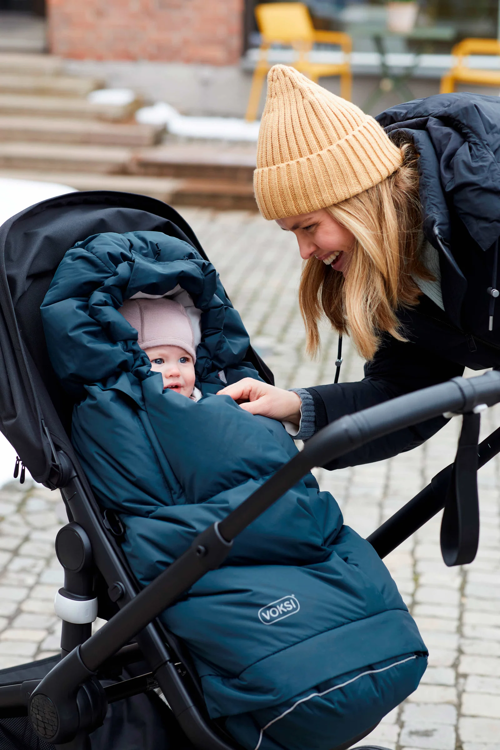 VOKSI City North Schlafsack Grau