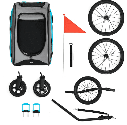 Kinderkraft 3in1 Fahrradanhänger NAVA blau Kinderkraft 3in1 Fahrradanhänger NAVA blau