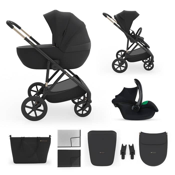 Kinderkraft PRIME 3 Kombikinderwagen 3in1 - Schwarz