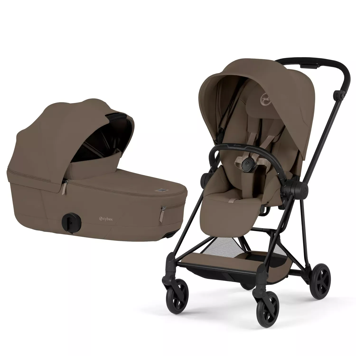 Cybex Mios Comfort Kombikinderwagen Matt Black / Coconut Brown