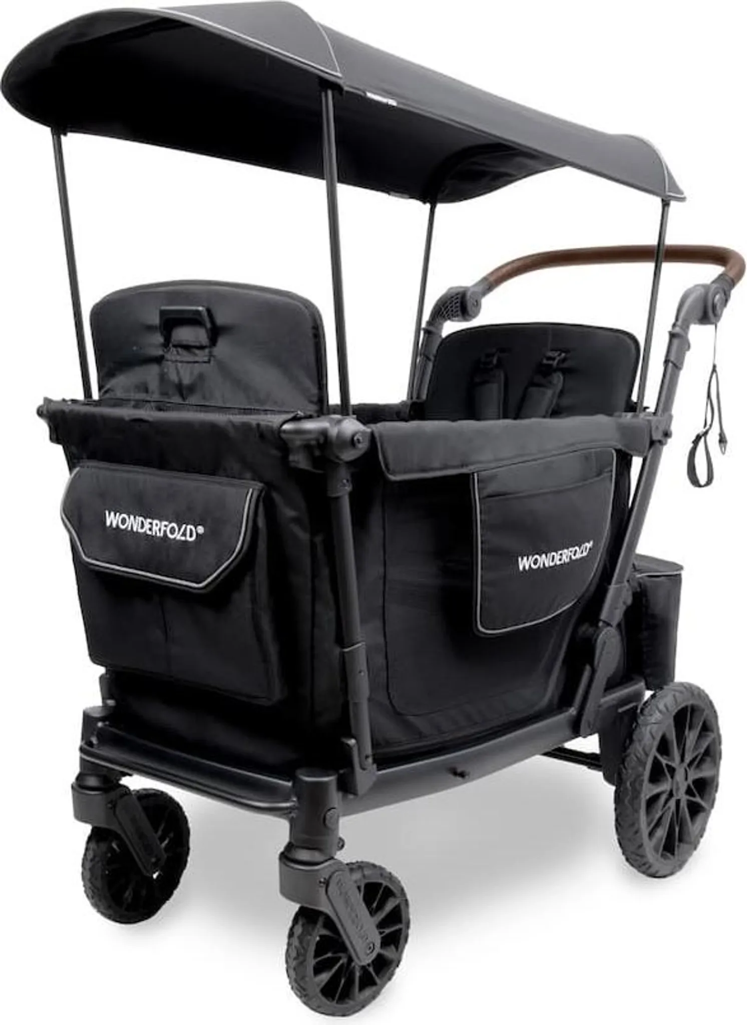 Wonderfold L2 Buggy-Wagen 2-Sitzer - Schwarz