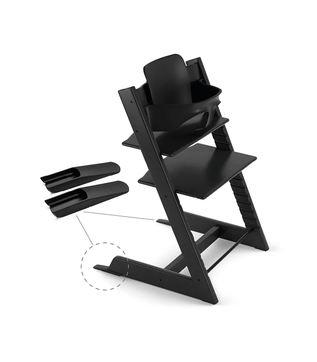 Stokke Tripp Trapp Baby Set Black Stokke Tripp Trapp Baby Set Black