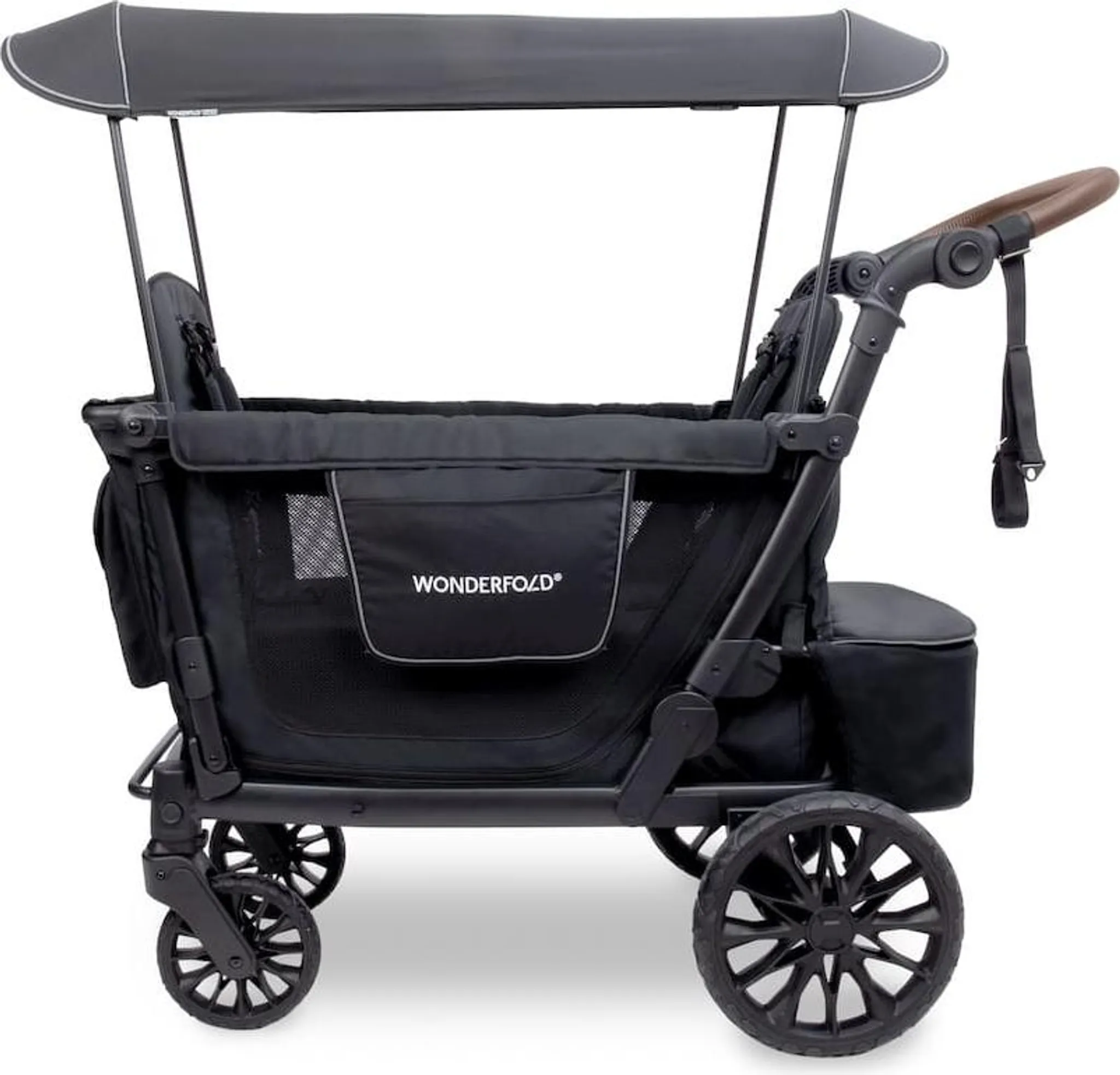 Wonderfold L2 Buggy-Wagen 2-Sitzer - Schwarz