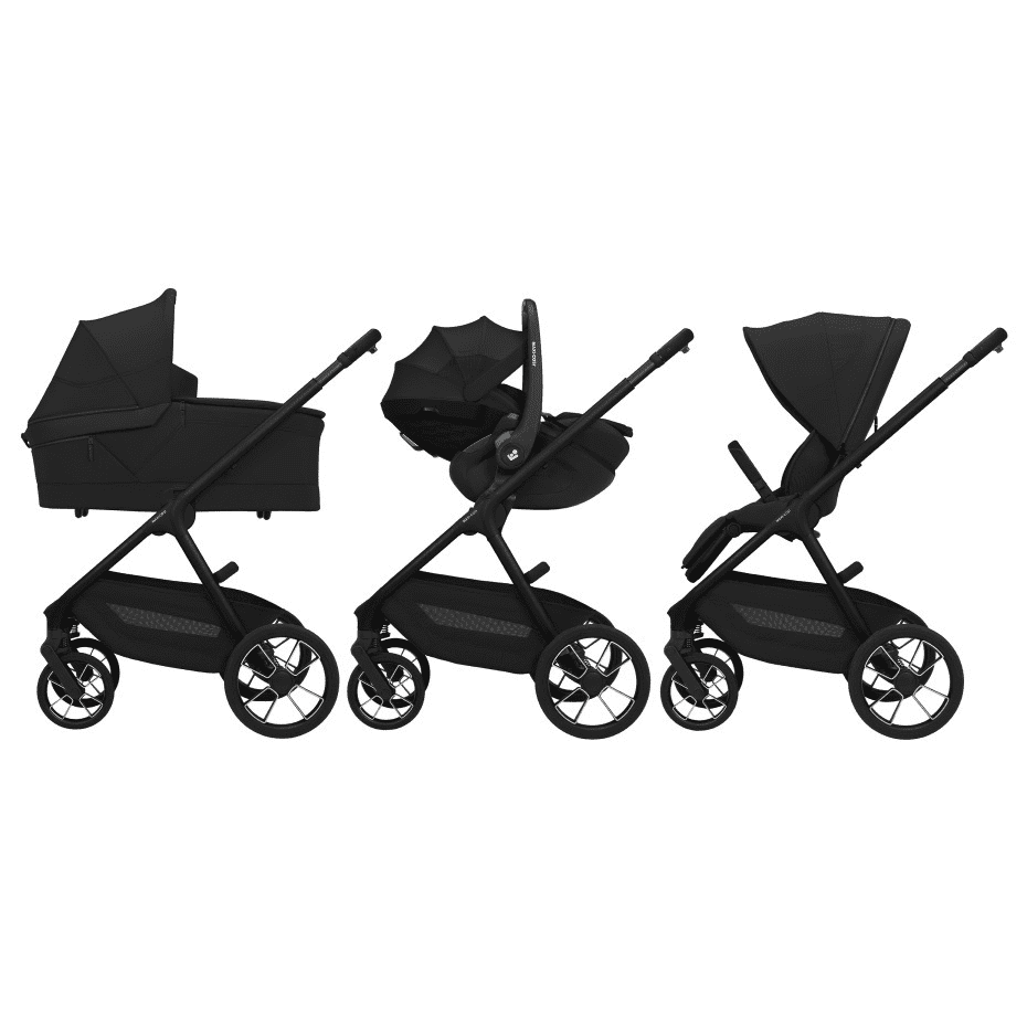 Maxi Cosi Oxford + 5in1 Kinderwagen-Set Epresso Brown inkl. Babyschale Espresso Brown und Base