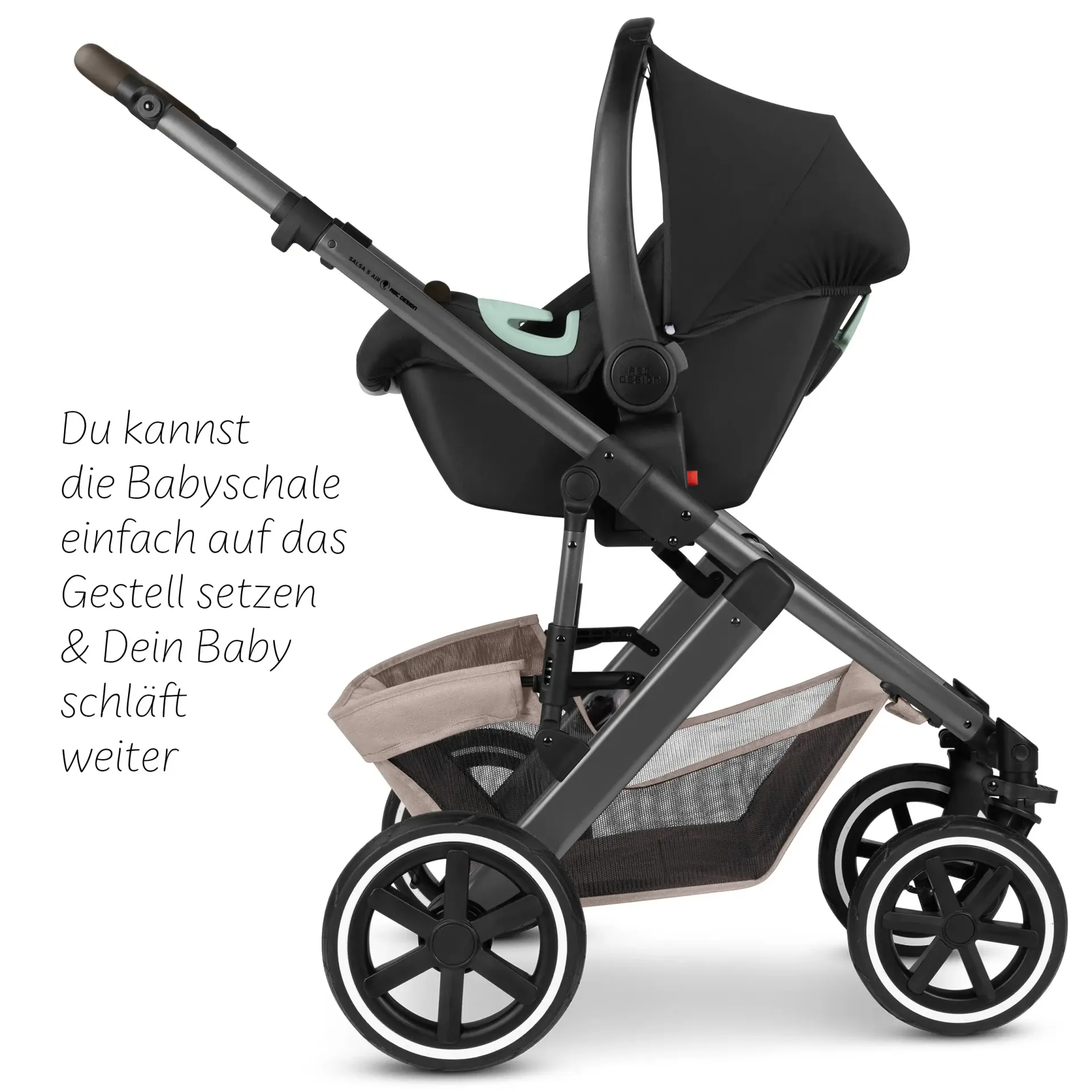 ABC Design Salsa 5 Air All in One Set inkl. Isofix Base Root - Camel