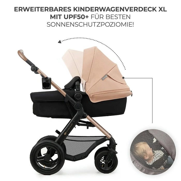 Kinderkraft Kinderwagen 3in1 Moov 2 Air beige Kinderkraft Kinderwagen 3in1 Moov 2 Air beige