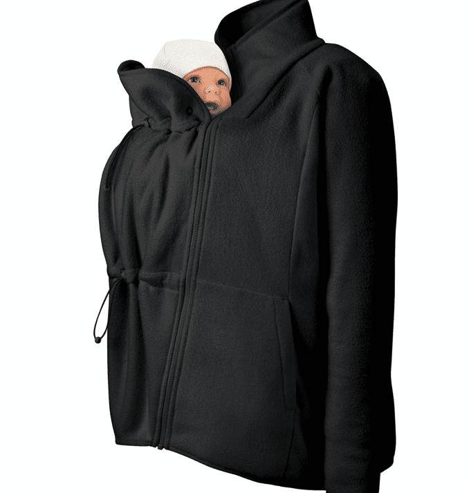 mamalila Fleecetragejacke Basel - schwarz XL