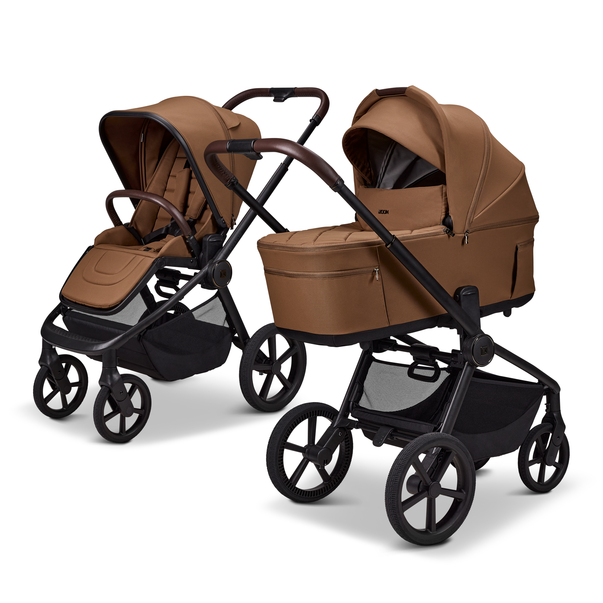 Moon RESEA Fold Kombikinderwagen Cognac